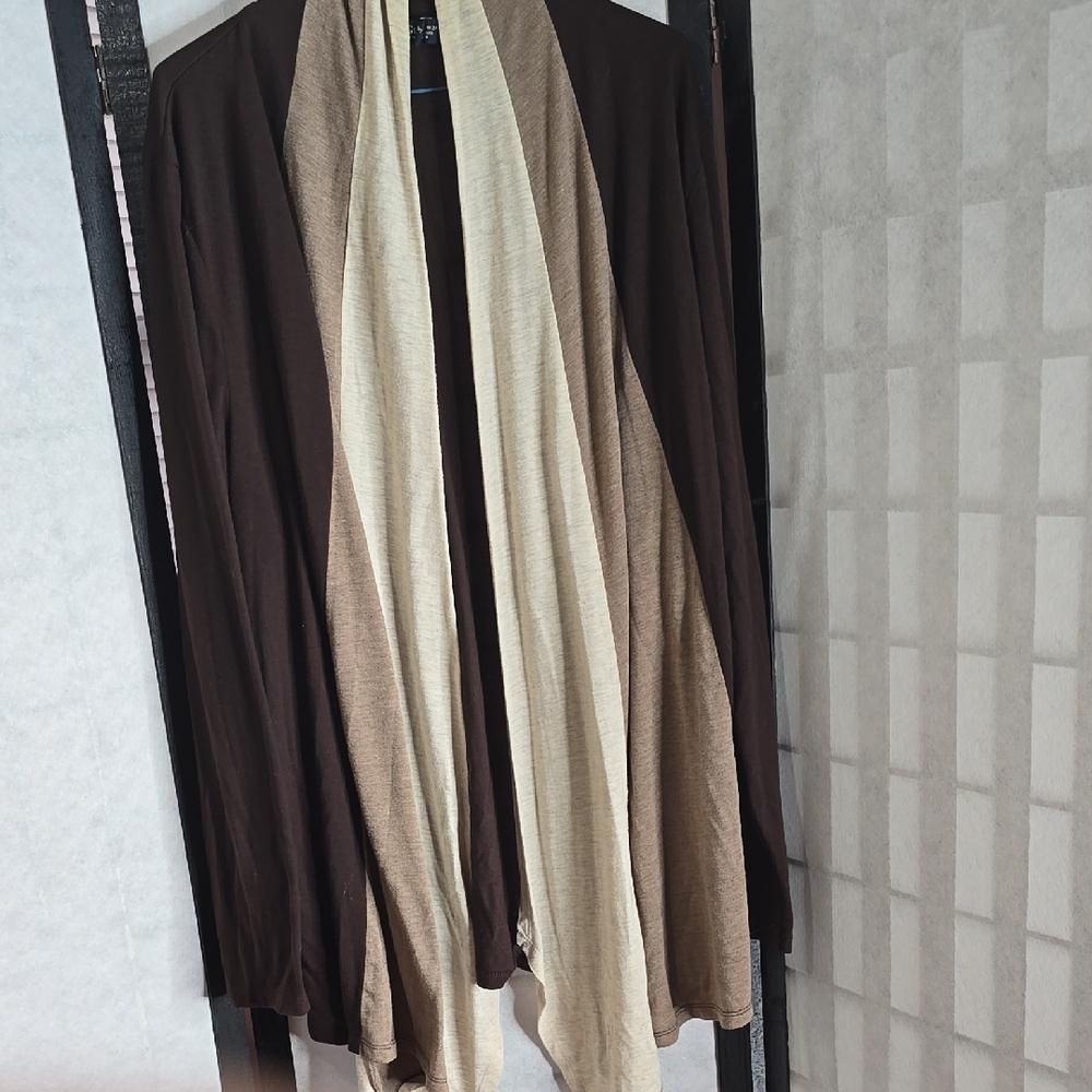 Brown and Cream Cardigan